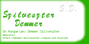 szilveszter demmer business card